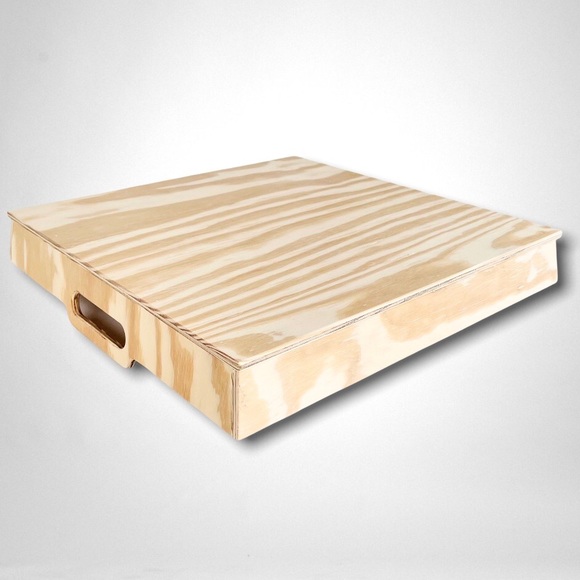 DIY Handmade Tray Pinewood Unfinished Handles - Picture 3 of 8